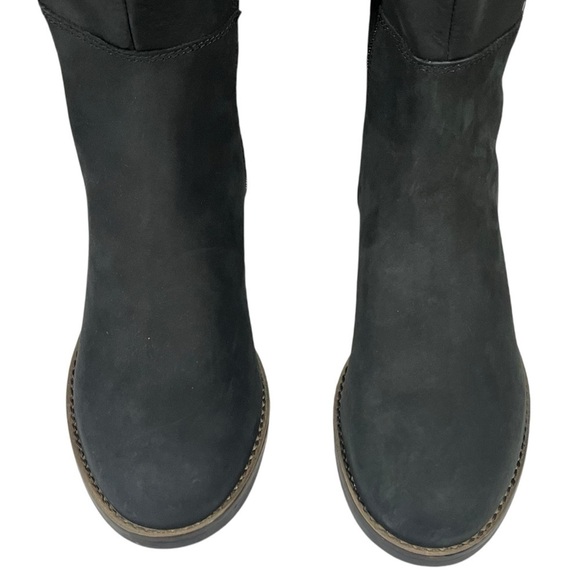 Clarks Camzin Black Leather Block Heel Knee High Boots sz 8.5 - Picture 6 of 15